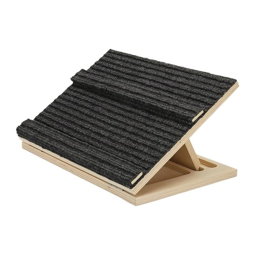 Adjustable stair ramp with mat - with,