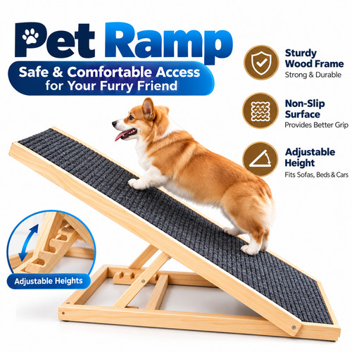 Adjustable heights dog pet - adjustable,