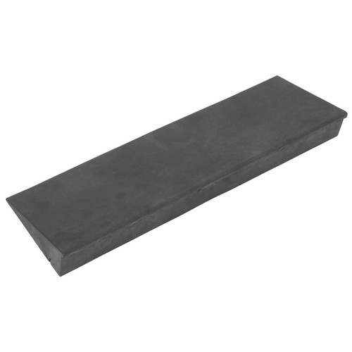 Black rubber threshold ramp - black,